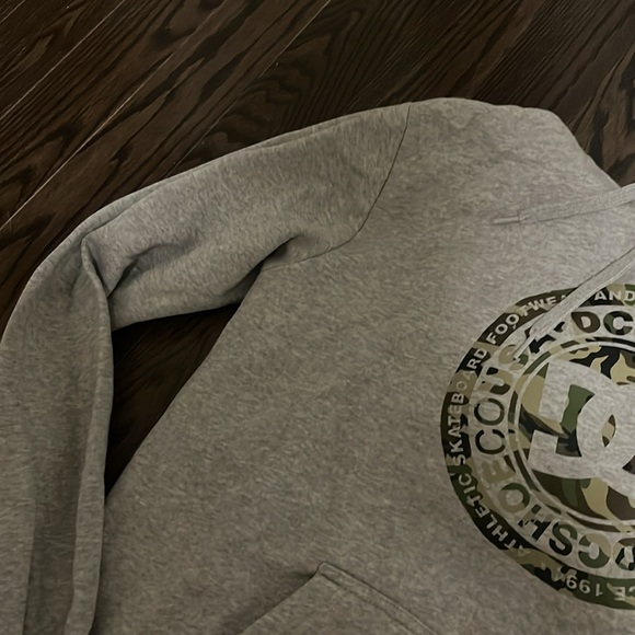 DC shoes hoodie - grey with camo branding - Picture 3 of 10